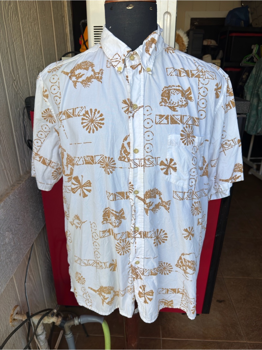 PreOwned Reyn Spooner Alfred Shaheen Multicolored Hawaiian Print Men's XL